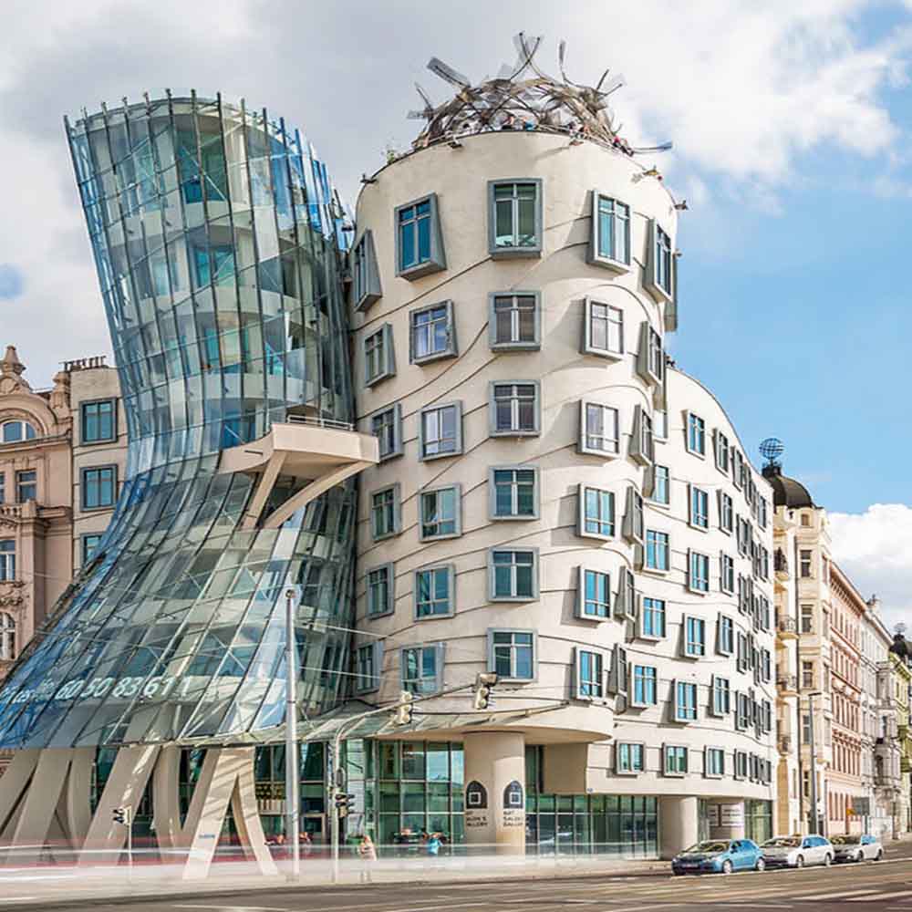 Dancing house prague gehry